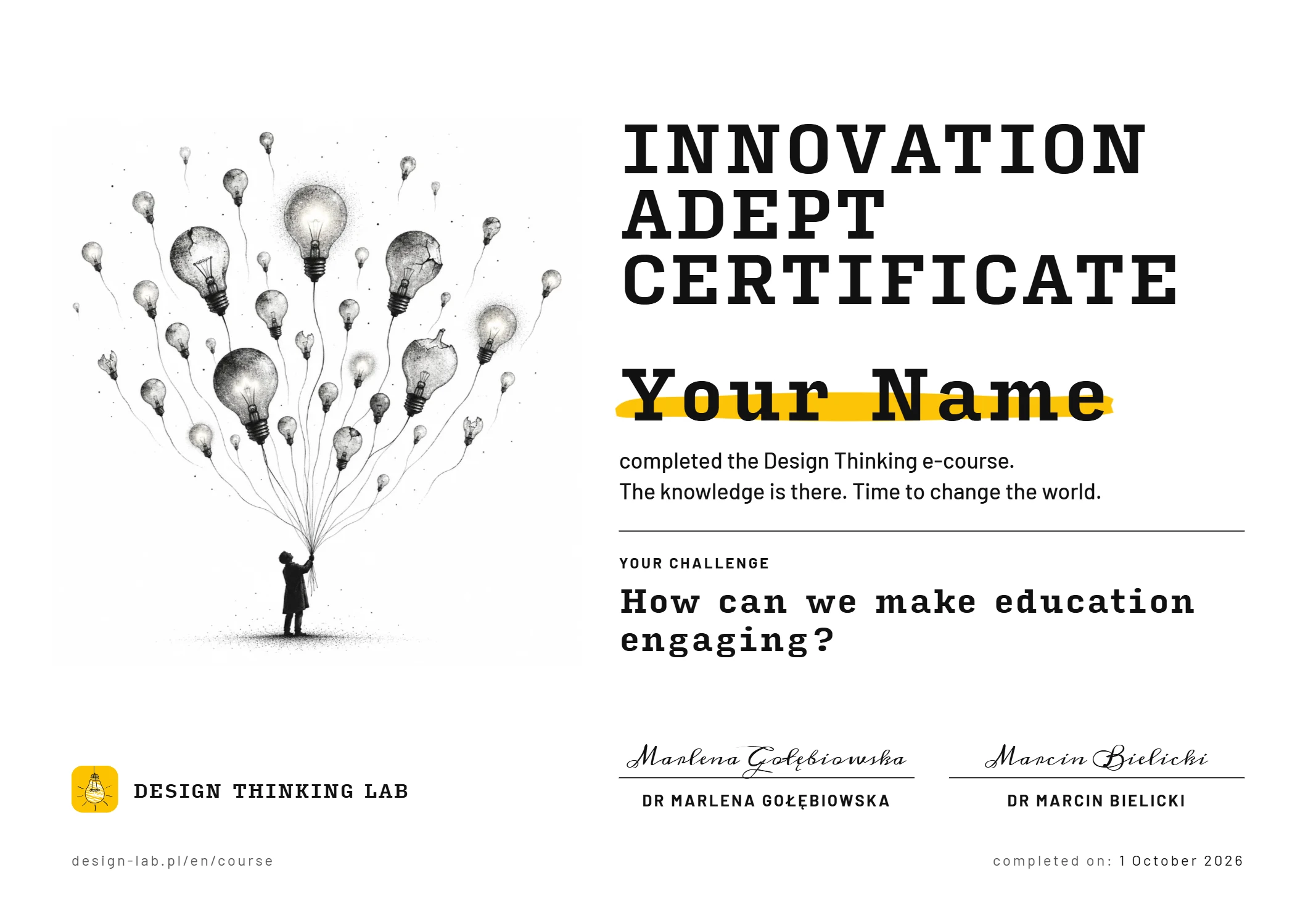 Innovation Adept Certificate