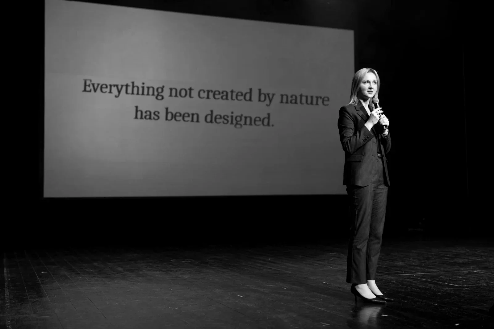 Marlena Gołębiowska on stage: “Everything not created by nature has been designed.”